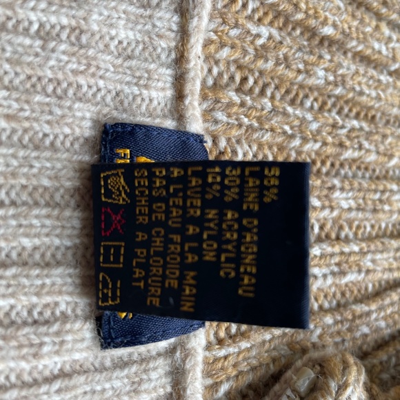 Dex Long Sleeve High Neck Zip Front Sweater Cream - Picture 7 of 11